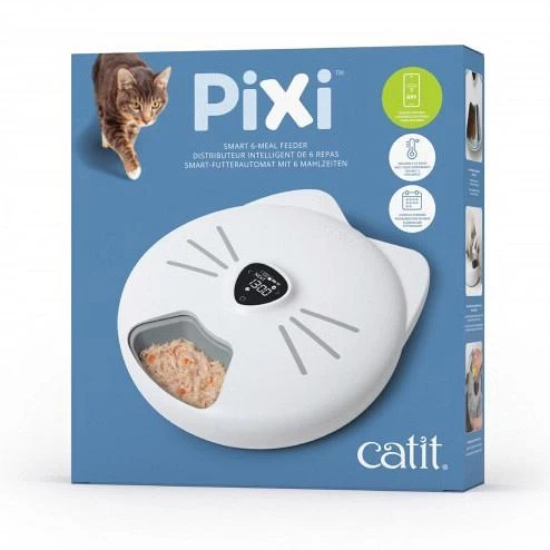 Catit Pixi Smart 6-Meal Feeder Wit 3 Catit Pixi Smart 6-Meal Feeder Wit