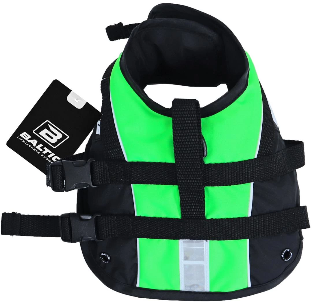Baltic Hondenzwemvest Mascot Groen/Zwart 4 Baltic Hondenzwemvest Mascot Groen/Zwart - Afbeelding 2