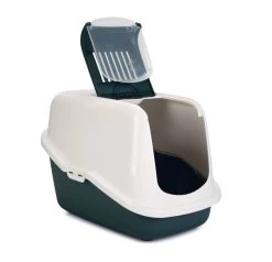 Savic Kattenbak Nestor Donkergroen/wit -Huisdierbenodigdheden Bevordering 0400491 det1