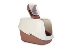 Savic Kattenbak Nestor Roze/wit -Huisdierbenodigdheden Bevordering 0400516 det1