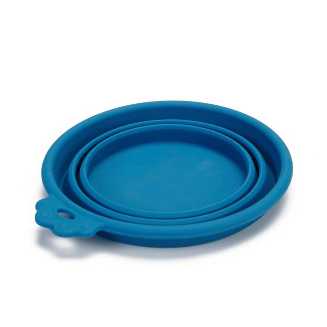 Beeztees Inklapbare Voer- En Drinkbak Blauw Ø 17 Cm 4 Beeztees Inklapbare Voer- En Drinkbak Blauw Ø 17 Cm - Afbeelding 2