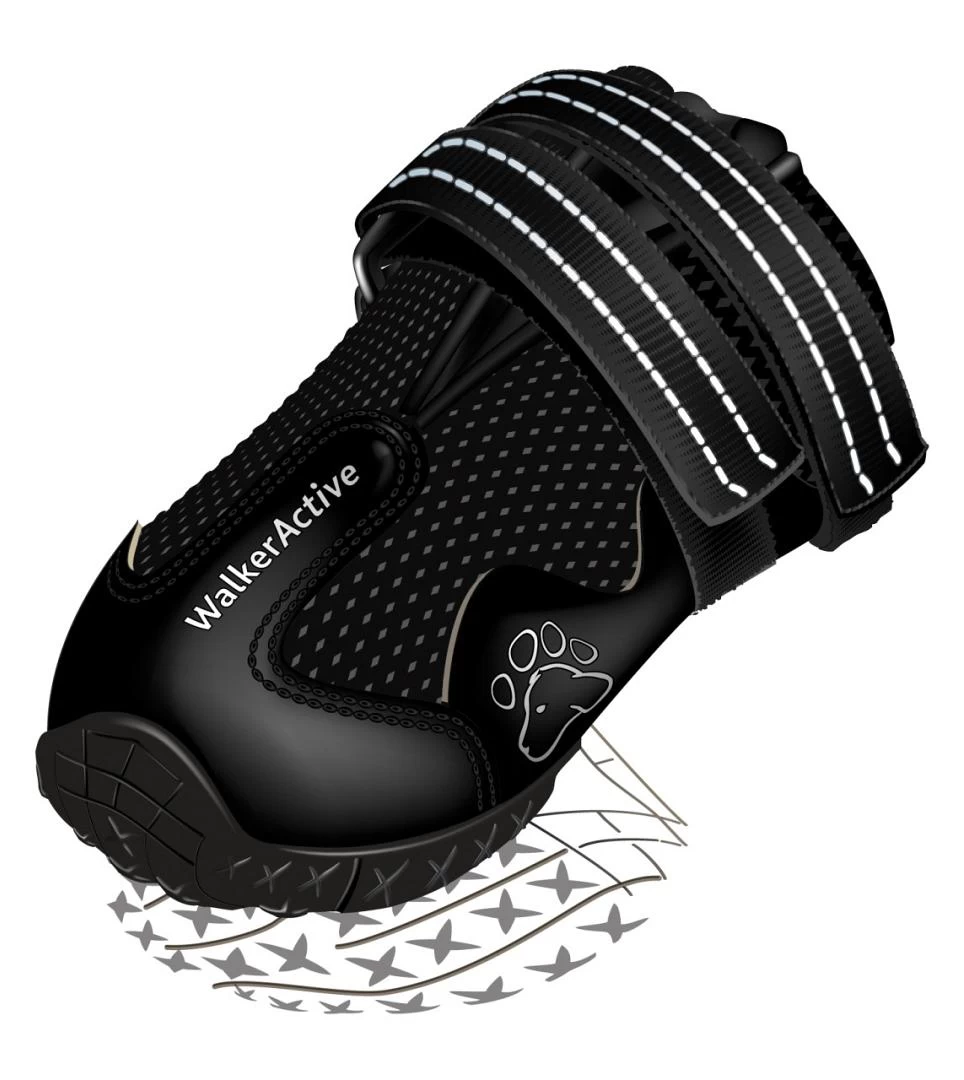 TRIXIE Hondenschoen Walker Active Zwart