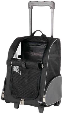 TRIXIE Trolley Hond Zwart/grijs