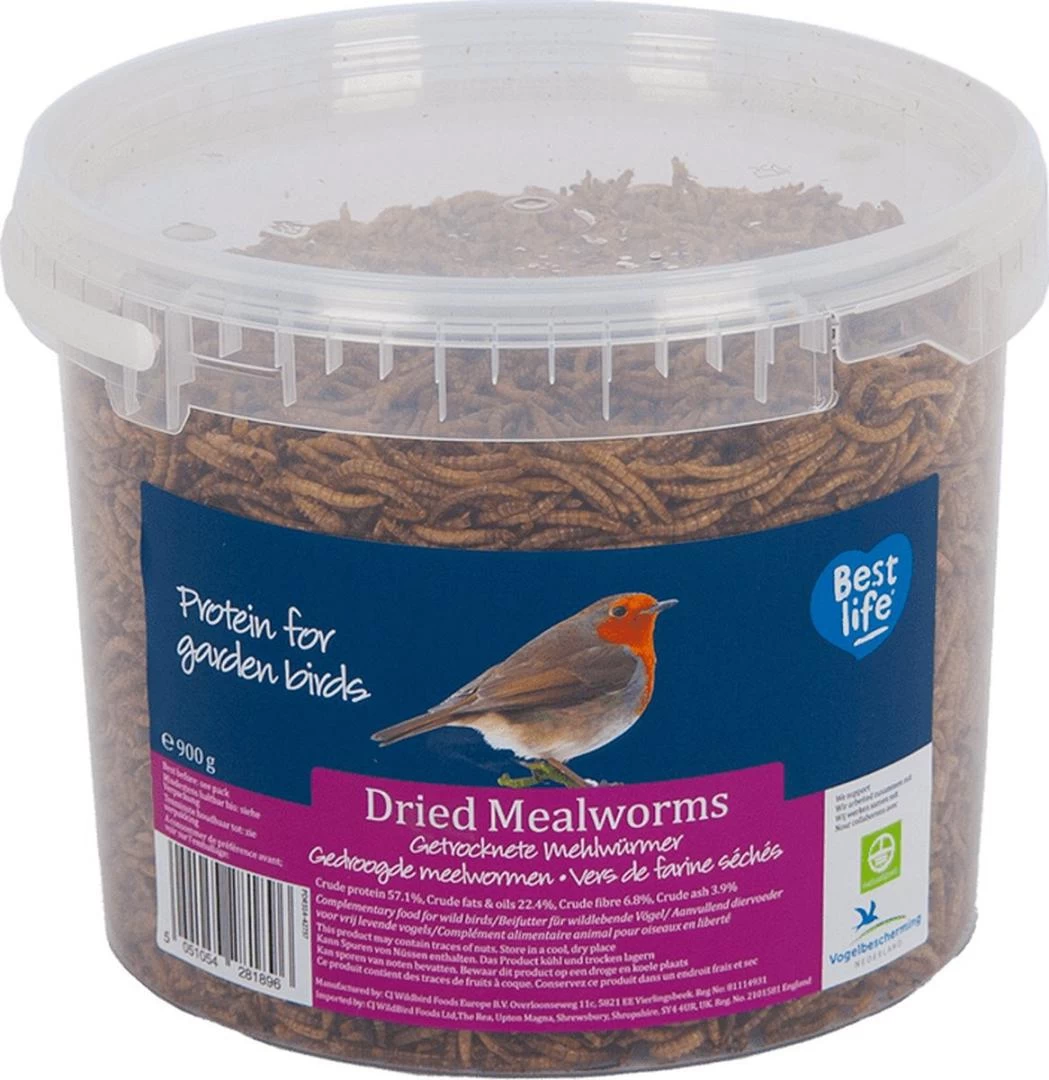 CJ Wildlife Gedroogde Meelwormen 900 Gr 3 CJ Wildlife Gedroogde Meelwormen 900 Gr