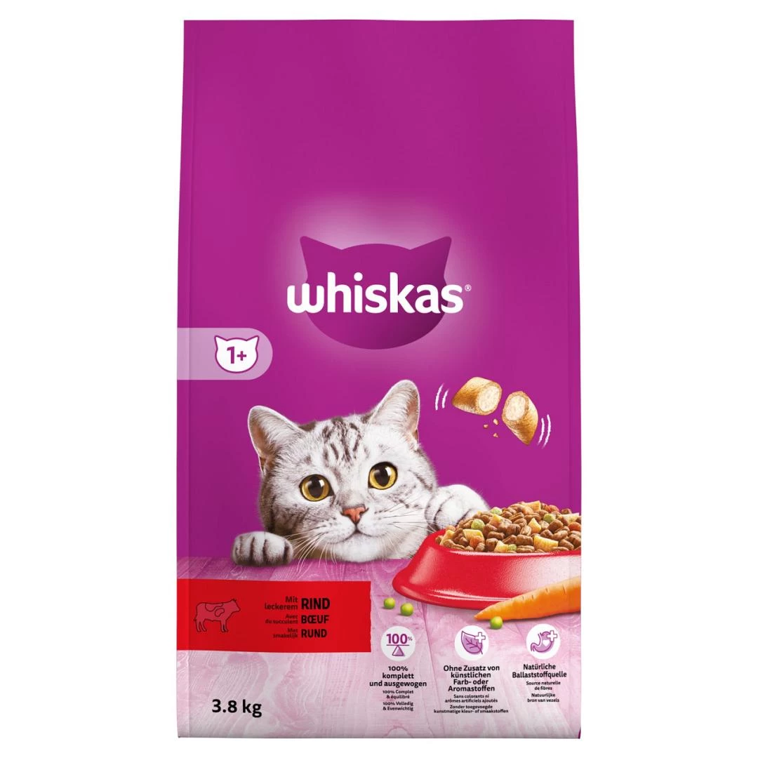 Whiskas Kattenvoer Adult Rund 3,8 Kg 3 Whiskas Kattenvoer Adult Rund 3,8 Kg
