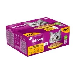 Whiskas Kattenvoer Adult Gevogelte Selectie In Gelei 80 X 85 Gr