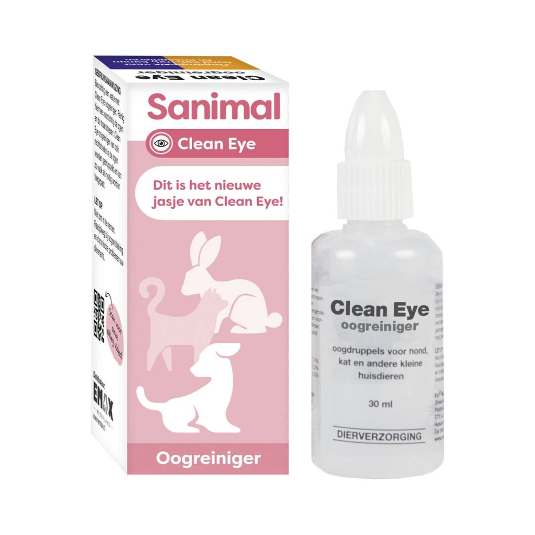 Sanimal Clean Eye Oogreiniger 30 Ml 4 Sanimal Clean Eye Oogreiniger 30 Ml - Afbeelding 2