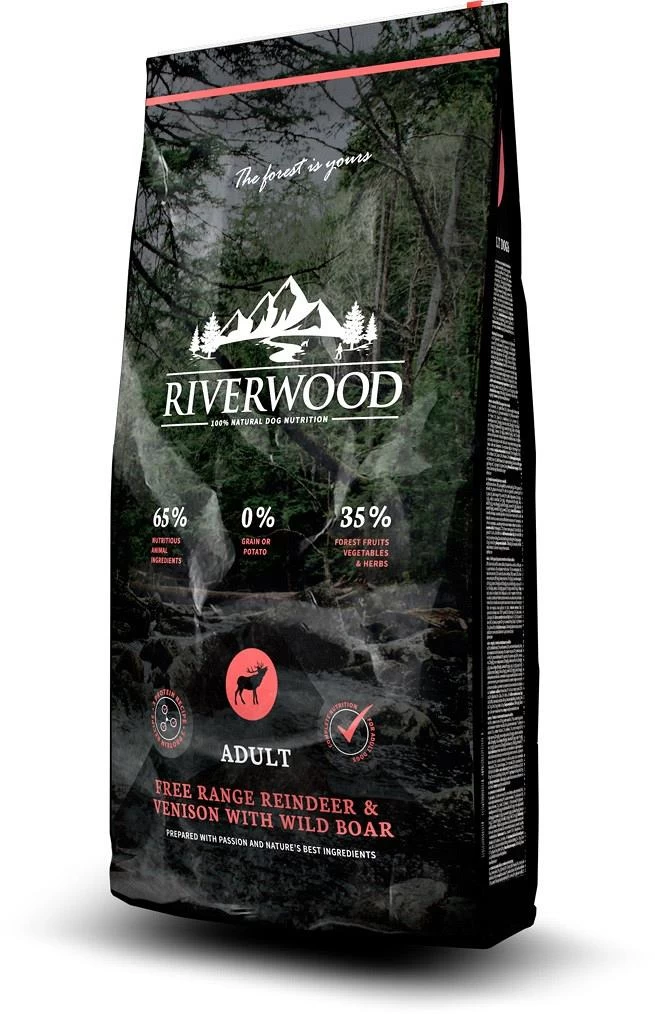 Riverwood Hondenvoer Adult Reindeer & Venison 2 Kg 3 Riverwood Hondenvoer Adult Reindeer & Venison 2 Kg