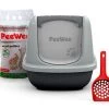 PeeWee Kattenbak Startpakket EcoDome Antraciet/Grijs -Huisdierbenodigdheden Bevordering 8718885080704