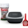 PeeWee Kattenbak Startpakket EcoGranda Antraciet/Grijs 2 PeeWee Kattenbak Startpakket EcoGranda Antraciet/Grijs -Huisdierbenodigdheden Bevordering 8718885080735