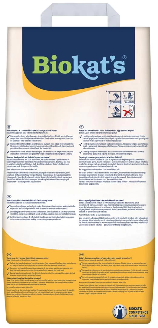 Biokat's Kattenbakvulling Classic 18 Ltr 4 Biokat's Kattenbakvulling Classic 18 Ltr - Afbeelding 2
