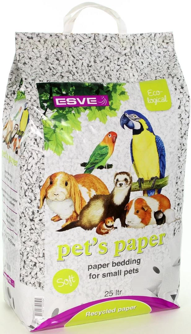 ESVE Pet's Paper Bedding 25 Ltr 2 ESVE Pet's Paper Bedding 25 Ltr