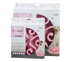 Eat Slow Live Longer Voerbak Original Pink -Huisdierbenodigdheden Bevordering EATS008 009