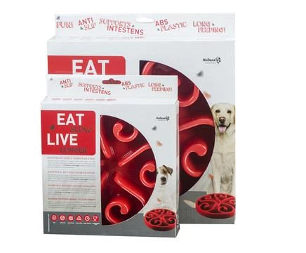 Eat Slow Live Longer Voerbak Original Red 4 Eat Slow Live Longer Voerbak Original Red - Afbeelding 2