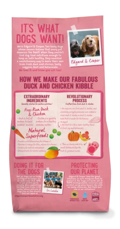Edgard & Cooper Hondenvoer Puppy Eend En -kip 7 Kg -Huisdierbenodigdheden Bevordering EC 2018 7kg Bag Puppy Duck Chick Export BOP