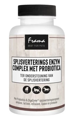 Frama Best For Pets Spijsverterings Enzym Complex+Probiotica 60 Caps