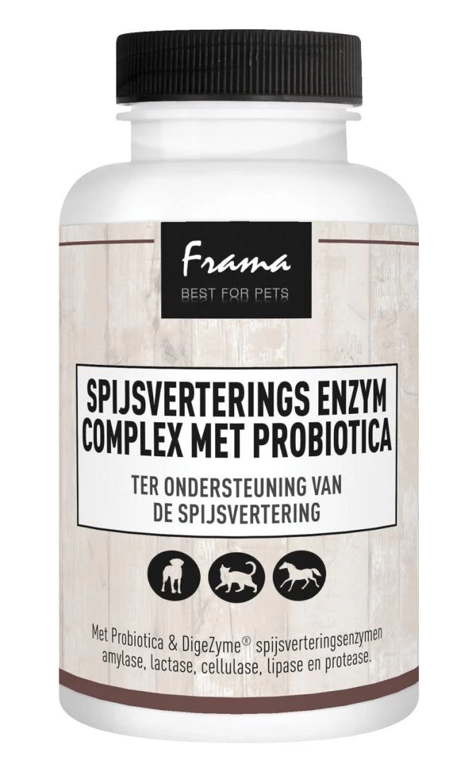 Frama Best For Pets Spijsverterings Enzym Complex+Probiotica 60 Caps