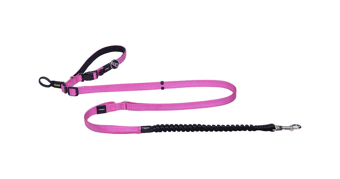 Rogz Utility Hondenlijn Handsfree Pink 4 Rogz Utility Hondenlijn Handsfree Pink - Afbeelding 2