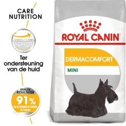 Royal Canin Hondenvoer Derma-comfortMini 3 Kg -Huisdierbenodigdheden Bevordering royal canin mini dermacomfort volwassen hond vacht en huid hero packshot 1